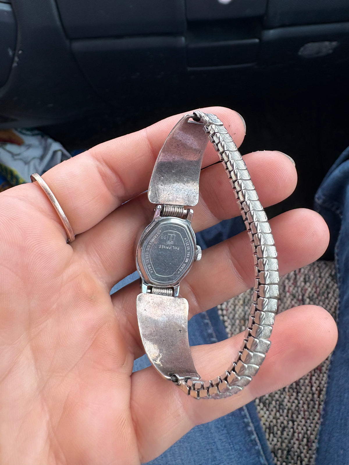 Rare Vintage Sterling Silver & Turquoise Ladies Watch